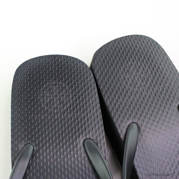 Tory Burch Womens Black Rubber Platform Wedge Thong Flip Flop Sandals - Picture 5 of 6